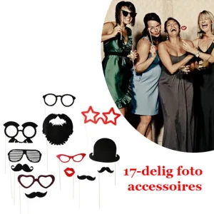 Foto accessoires voor leuke foto’s 17-delige set