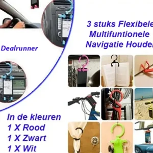 3 stuks Flexibele Multifuntionele Navigatie Houder