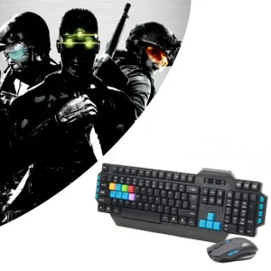 Draadloos QWERTY Gaming set (muis + toetsenbord)