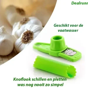 Super Knoflookschiller en -Pers in één