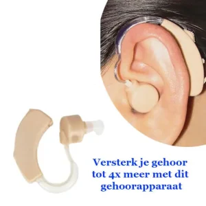 Versterk je gehoor tot 4x meer met dit gehoorapparaat