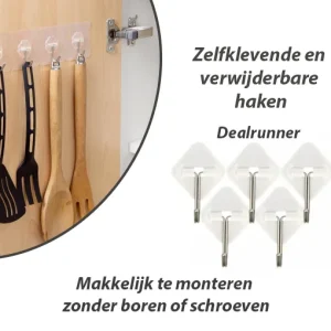 10-Stuks Zelfklevende en Verwijderbare Haken