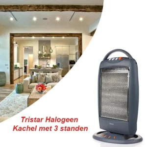 Duurzaam en efficiënt Tristar Halogeen Kachel met 3 standen