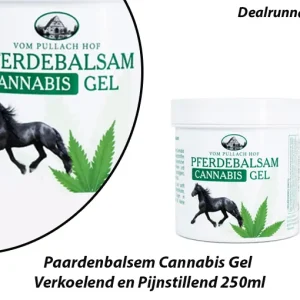 2-Poten Paardenbalsem Cannabis Gel Verkoelend en Pijnstillend 250ml