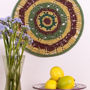 Haakpatroon - Gehaakte mandala aan de muur