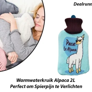 Warmwaterkruik Alpaca 2L Perfect om Spierpijn te Verlichten