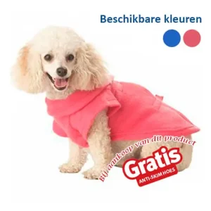 Bescherm uw trouwe viervoeter nu ook tegen de kou met dit jasje!