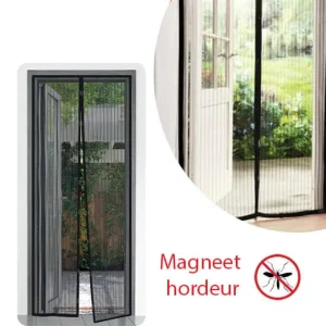 Insecten Buiten Houden met de Magneet Hordeur Kleur Zwart