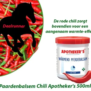 2-Potten Paardenbalsem Chili Apotheker’s 500ml