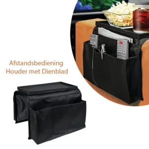 Flexibele armleuning met Dienblad – Bankstel Organizer – Hangende Opbergtas