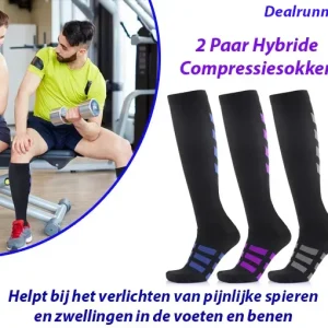 2 Paar Hybride Compressiesokken