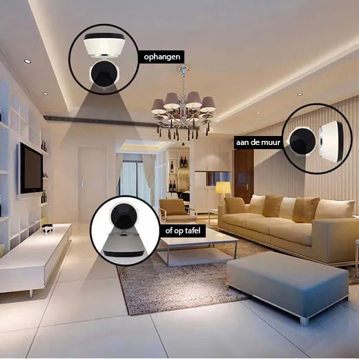 WIFI – IP-Camera Houd alles live in de gaten en bestuur op afstand - Afbeelding 4
