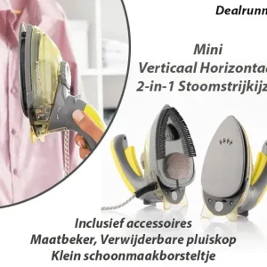 Mini Verticaal Horizontaal 2-in-1 Stoomstrijkijzer