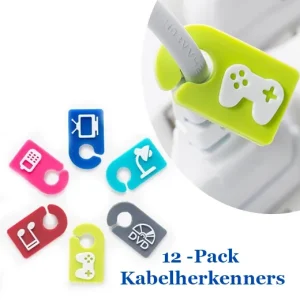 12pack Kabelherkenners, Onderscheid je apparaten met deze  Kabelherkenners
