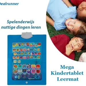 De Mega Kindertablet Leermat en tegelijkertijd leren