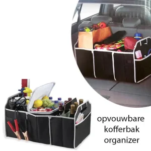 Zeer handige opvouwbare kofferbak-organizer