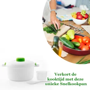Snelkookpan- Verkort de kooktijd met deze unieke pan