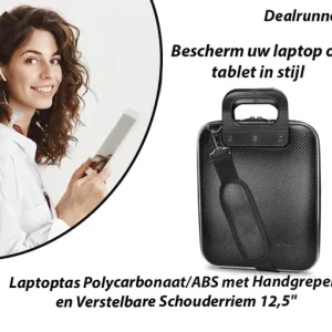 Laptoptas Polycarbonaat/ABS met Handgrepen en Verstelbare Schouderriem