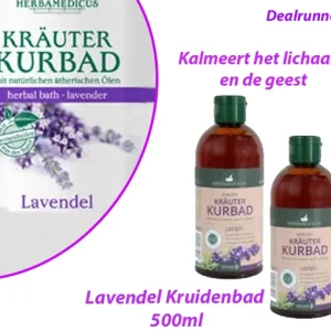 2-Flessen Lavendel kruidenbad 500ml