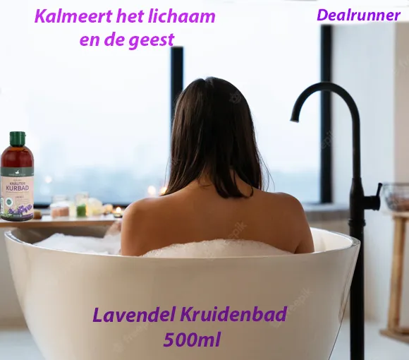 2-Flessen Lavendel kruidenbad 500ml - Afbeelding 3