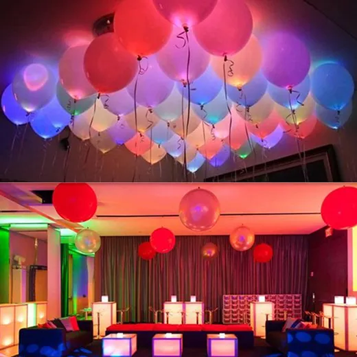 Gekleurde LED ballonnen voor elke feestelijke gelegenheid (10 stuks) - Afbeelding 4