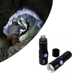 Extreme Militaire LED Zaklamp met 4 x Zoom (2-pack)