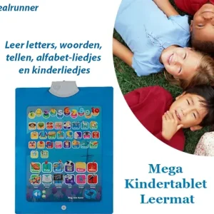 2 Stuks Spelen en Tegelijkertijd Leren met de Mega Kindertablet Leermat