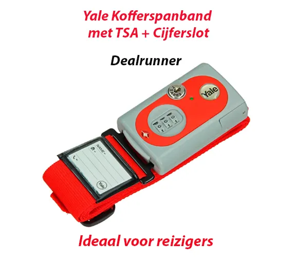 Yale Kofferspanband met TSA + Cijferslot - Afbeelding 4