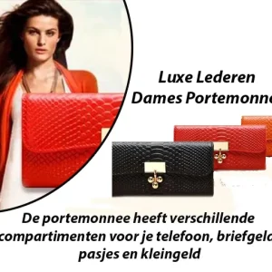 Luxe  Dames Portemonnee in Verschillende Kleuren
