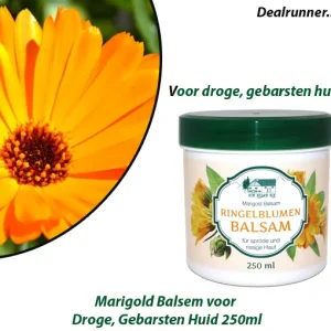 2 Potten Ringelblumen – Goudsbloem Balsem voor Droge, Gebarsten Huid 250ml