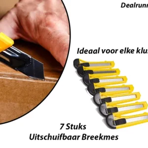7 Stuks Uitschuifbaar Breekmes
