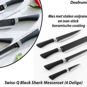 Swiss-Q Black Shark Messenset (4 Delige)