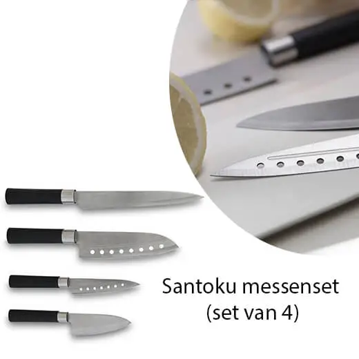 Wees een echte Masterchef met de Santoku messenset (set van 4) - Afbeelding 2