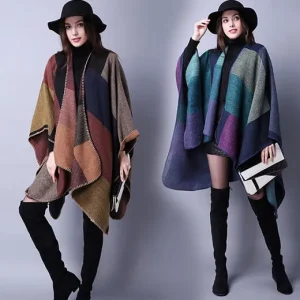 Heerlijk warme vintage omslagdoeken in 2 kleuren