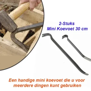 2-Stuks Mini Koevoet 30 cm