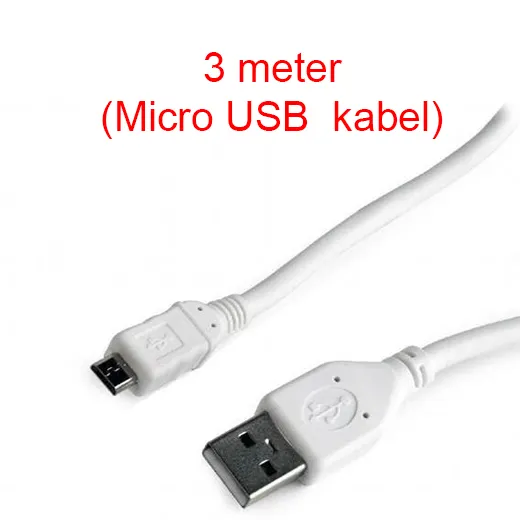 2-Stuks van 3-Meter Oplaadkabel Micro USB Aansluiting (Android) - Afbeelding 3
