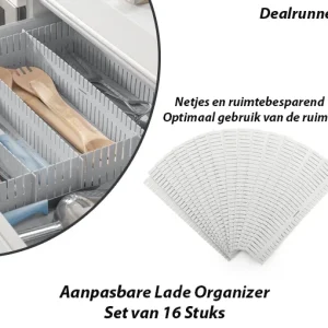 Aanpasbare Lade Organizer Set van 16 Stuks