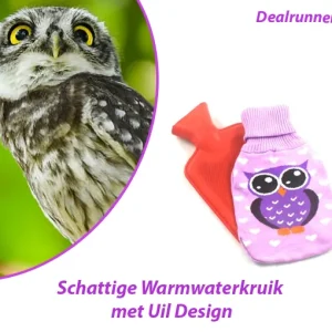 Schattige Warmwaterkruik met Uil Design