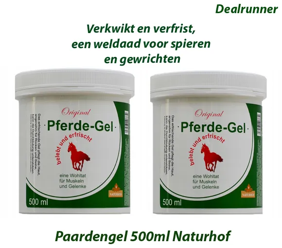 2 Potten Paardengel 500ml Naturhof - Afbeelding 3