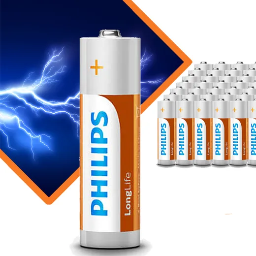 24x AAA Philips LongLife Batterijen MEGA Voordeelpak - Afbeelding 3