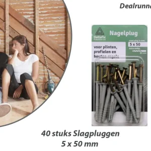 40 Stuks Slagpluggen 5×50 mm