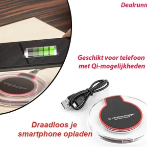 Draadloos je Smartphone Opladen met USB Kabel