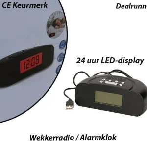 USB Wekkerradio met LCD-Display
