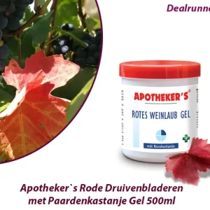2-Potten Apotheker`s Rode Druivenbladeren met Paardenkastanje Gel 500ml