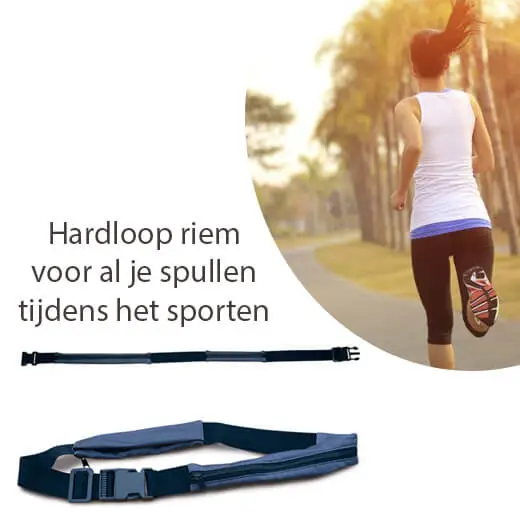 Tijdens het sporten je spullen mee met deze Hardloop riem - Afbeelding 2