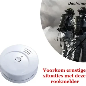 Rookmelder met 9 Volt Batterij Inclusief
