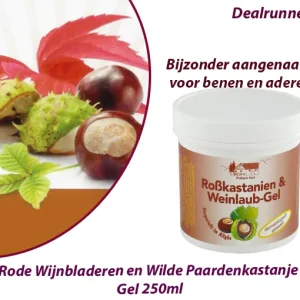 2-Potten Rode Wijnbladeren en Wilde Paardenkastanje Gel 250ml