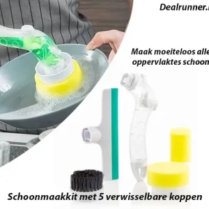 Schoonmaakkit met 5 Verwisselbare Koppen