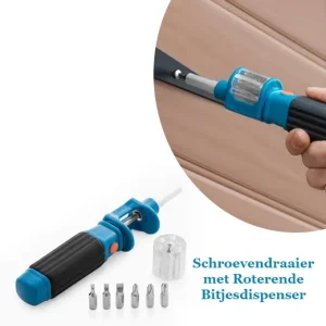 Schroevendraaier Handige met Roterende Bitjesdispenser