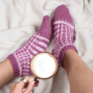 Haakpatroon - Gestreepte sokken